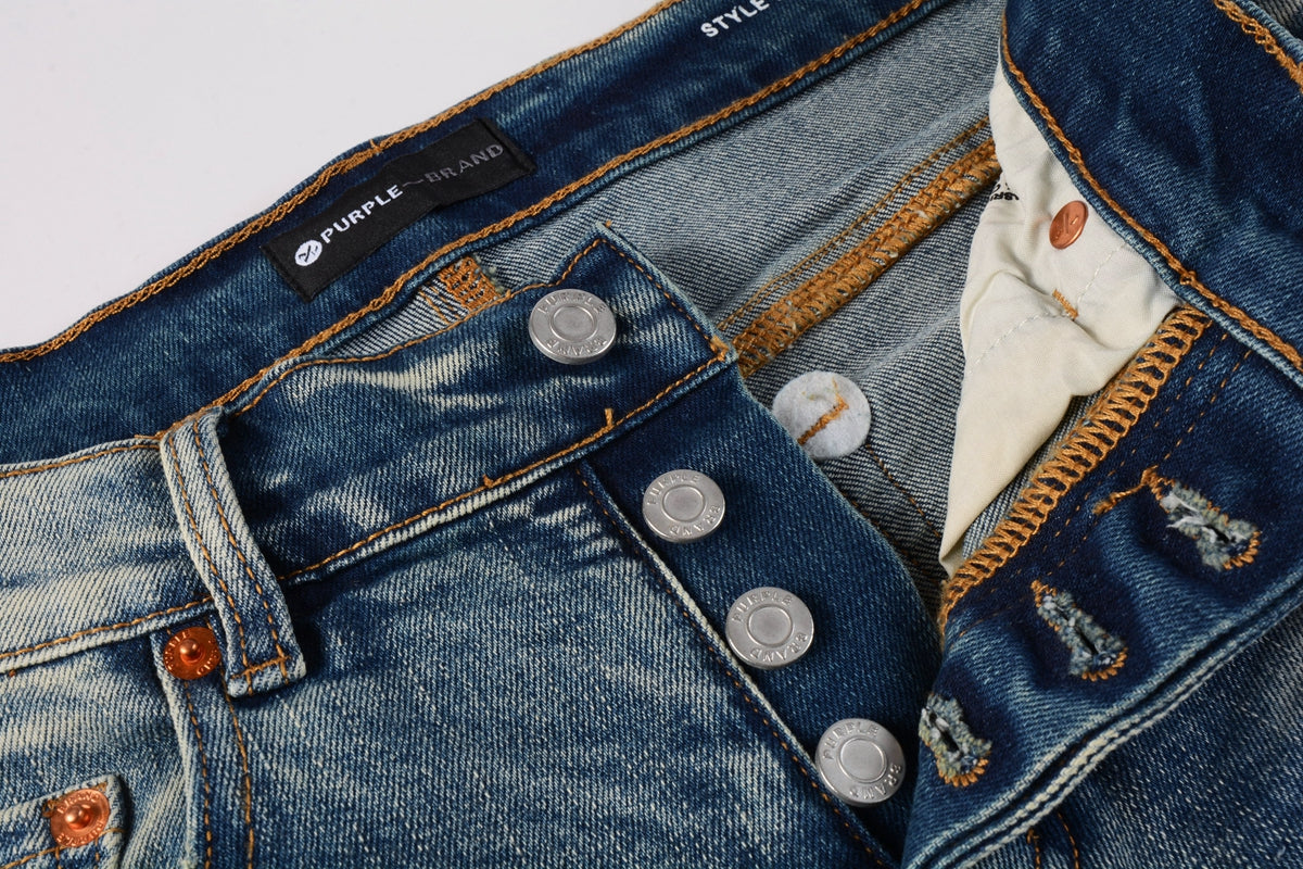 PURPLE Designer Women Purple High Street Purple Denim Black Long Mid Pants Hole for Men Purple Jeans 9043